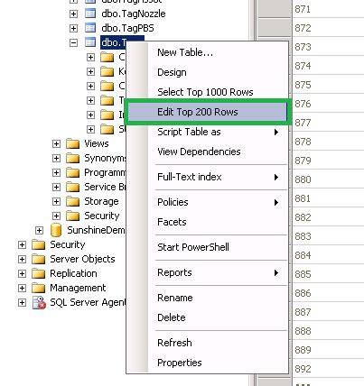 How to alter SQL in Edit Top 200 Rows in SSMS 2008