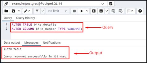 How to alter a columns data type in a PostgreSQL table