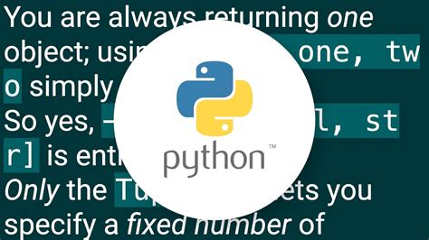 How to annotate types of multiple return values