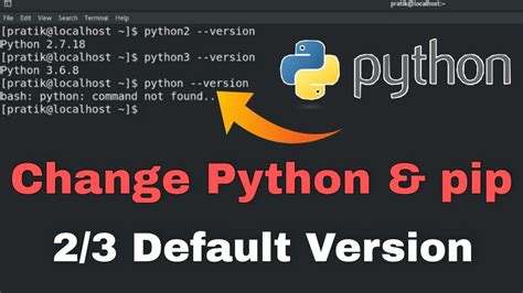 How to change default Python version
