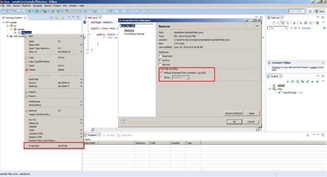 How to change default text file encoding in Eclipse