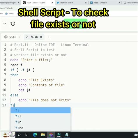 How to check if a file exists in a shell script