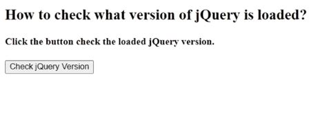 How to check what version of jQuery is loaded