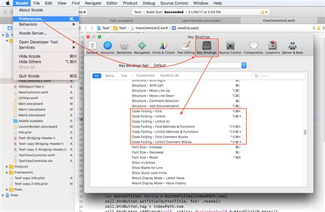How to collapse all methods in Xcode