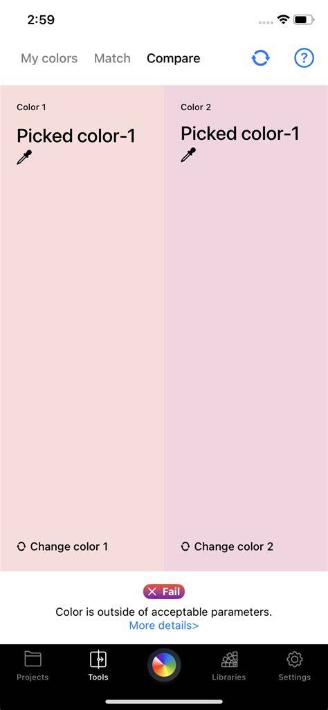 How to compare two colors for similaritydifference