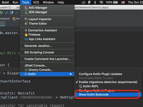 How to convert a Kotlin source file to a Java source file