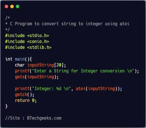 How to convert int to string in C