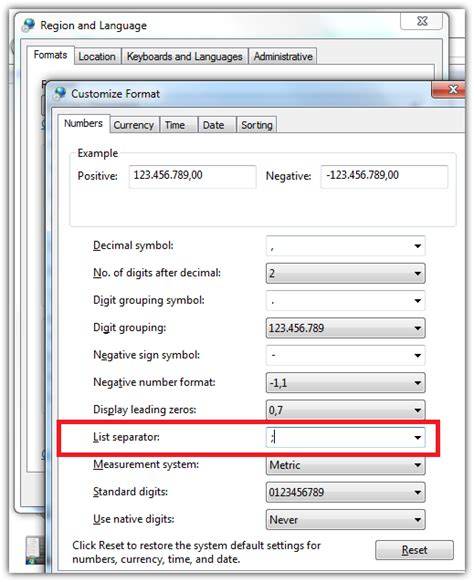 How to correctly display csv files within Excel 2013