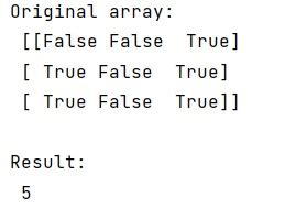 How to count the number of true elements in a NumPy bool array