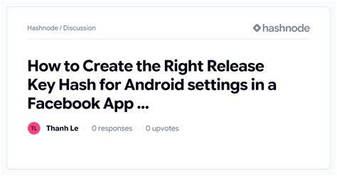 How to create Android Facebook Key Hash