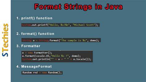 How to create a String with format