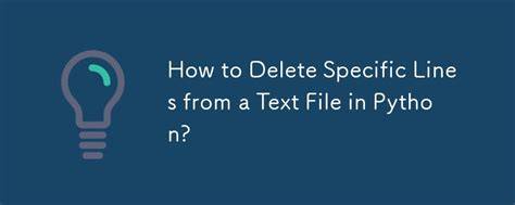 How to delete a specific line in a text file using Python