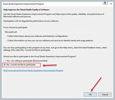How to disable Perfwatson2exe from Visual Studio
