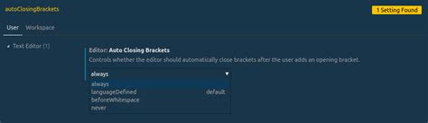 How to disable automatically adding a closing curly brace or bracket insertion in VS Code