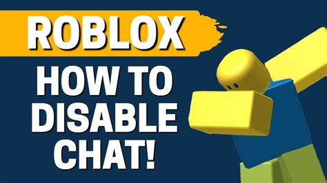 How to disable chat on Roblox