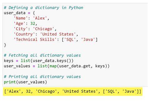 How to extract all values from a dictionary in Python