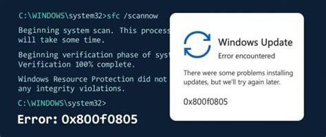 Proven Methods to Fix Error 0x800f0805