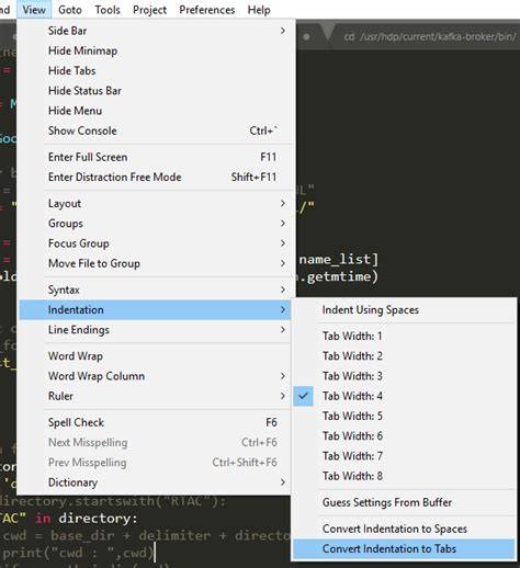 How to fixconvert space indentation in Sublime Text
