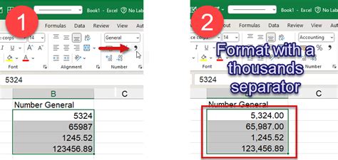 How to format a number with commas as thousands separators