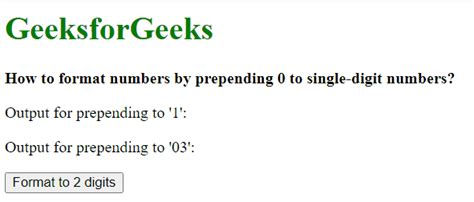 How to format numbers by prepending 0 to single-digit numbers
