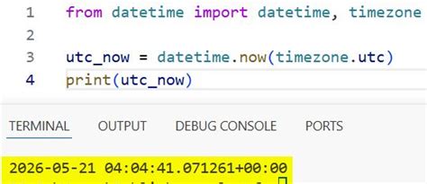 How to get UTC time in Python