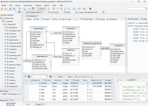 How to get database structure in MySQL via query