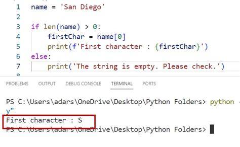How to get first char of a string