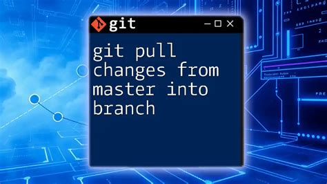 How to git pull from master into the development branch