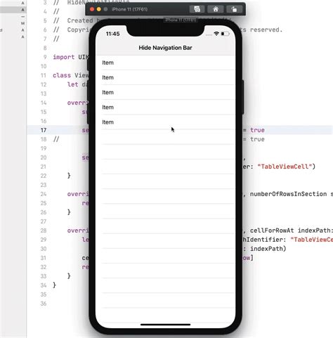 How to hide a navigation bar from first ViewController in Swift