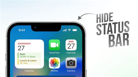 How to hide iOS status bar