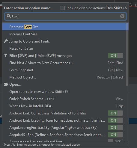How to increase code font size in IntelliJ