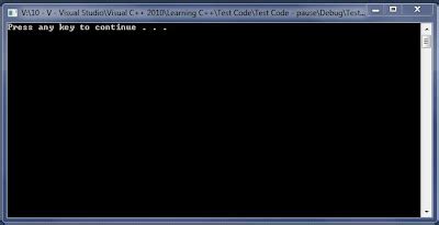 How to keep the console window open in Visual C