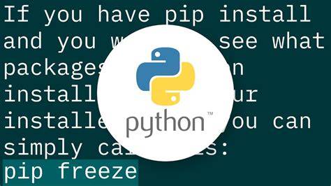 How to list all installed packages and their versions in Python