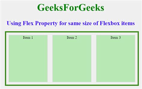How to make Flexbox items the same size