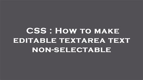 How to make certain text not selectable with CSS duplicate