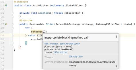 How to make inappropriate blocking method call appropriate