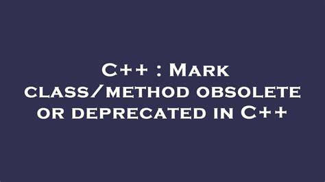 How to mark a class as Deprecated duplicate
