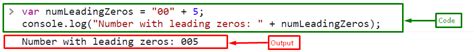 How to output numbers with leading zeros in JavaScript duplicate