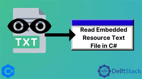 How to read embedded resource text file