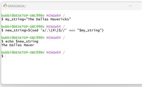 How to remove last n characters from a string in Bash