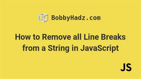 How to remove line breaks no characters from the string