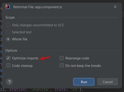 How to remove unused imports in Intellij IDEA on commit
