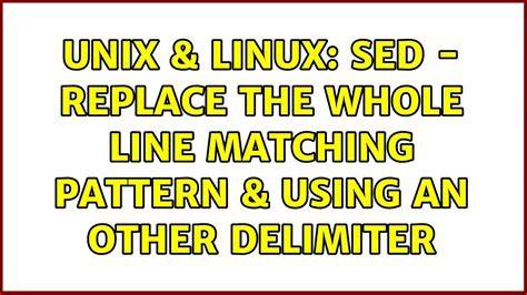 How to replace a whole line with sed