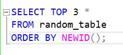 How to request a random row in SQL