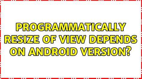 How to resize a custom view programmatically