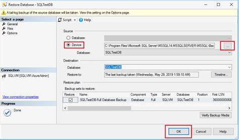 How to restore to a different database in SQL Server