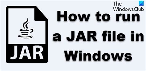How to run a JAR file