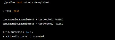 How to run only one unit test class using Gradle
