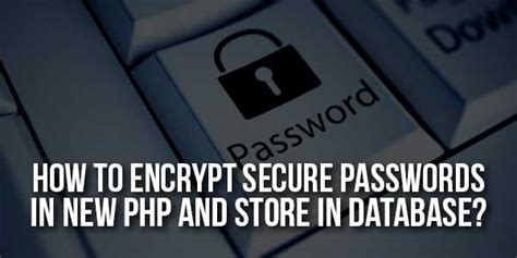 How to secure database passwords in PHP