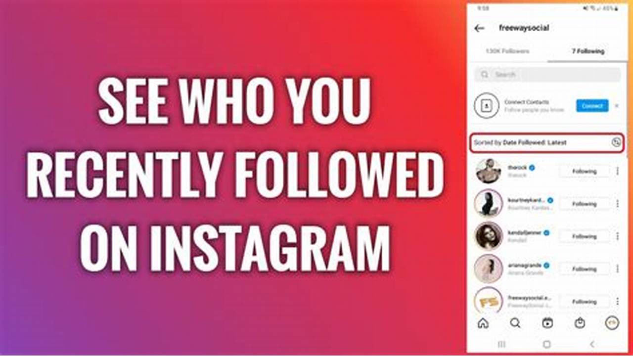 How to see who someone recently followed on Instagram
